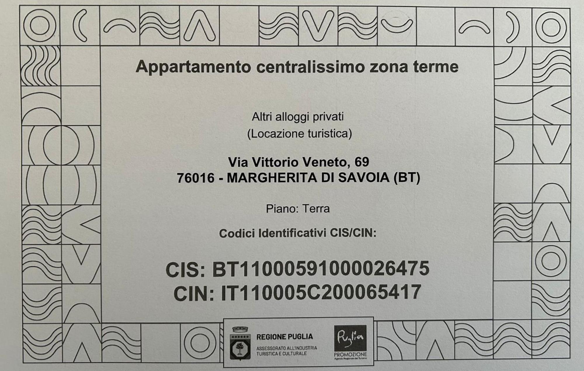 Appartamento Centralissimo Zona Terme Margherita Di Savoia Eksteriør billede